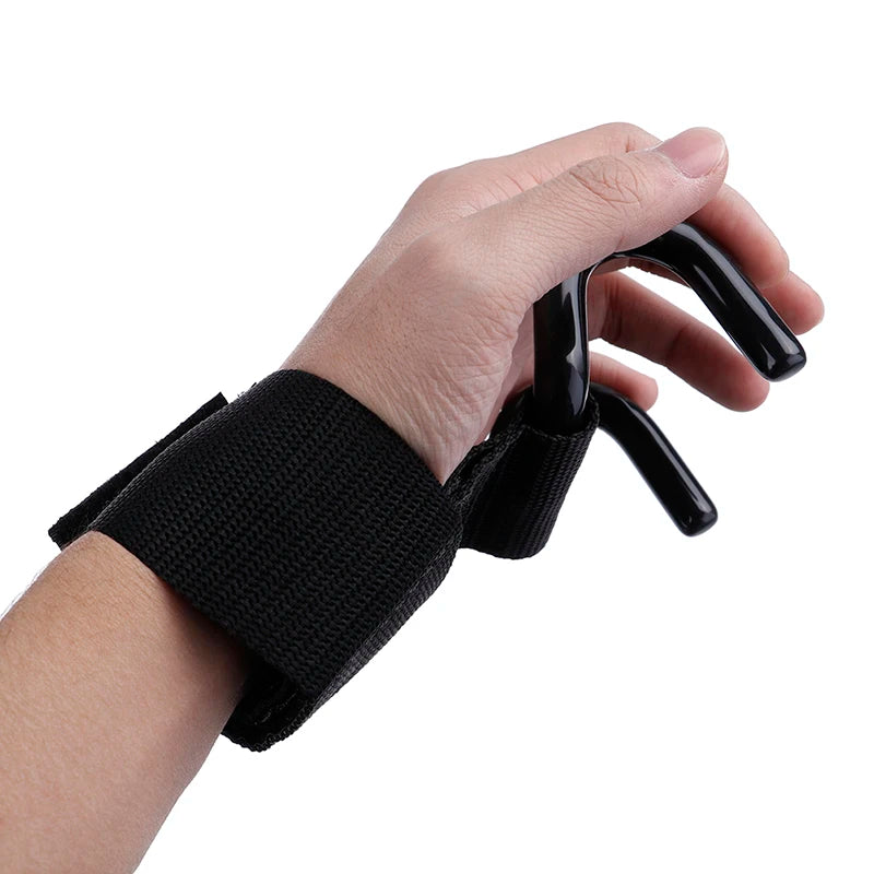 Hook Grips Straps Weight Lifting