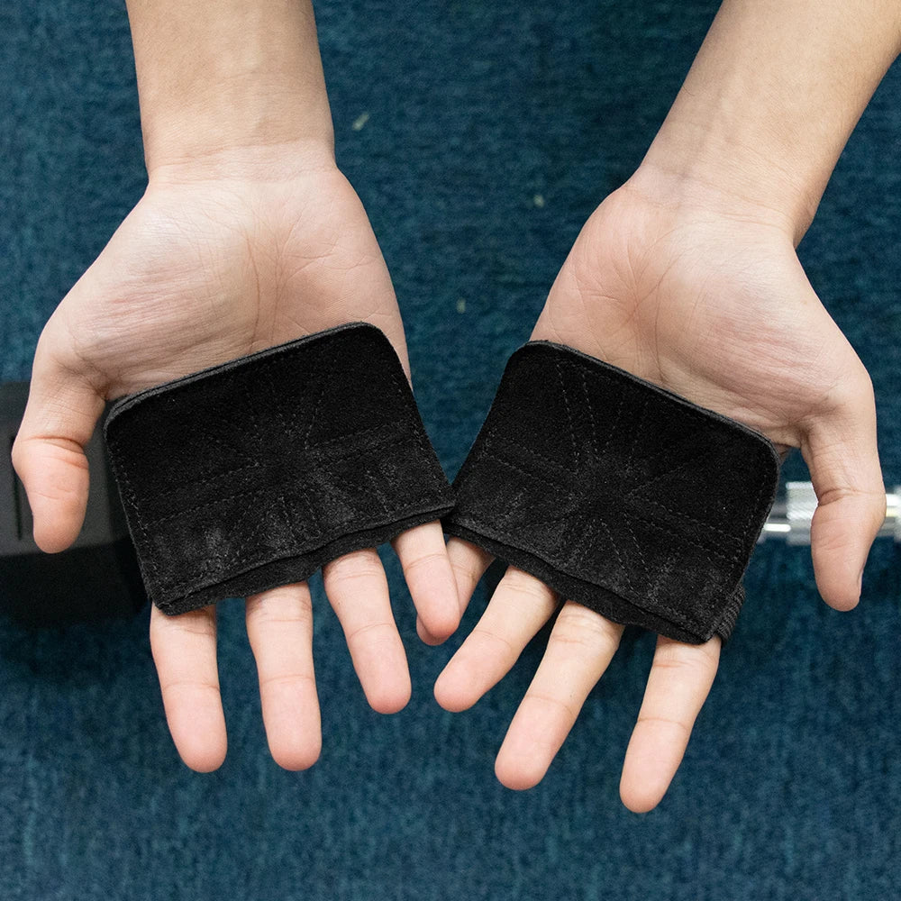 Leather Weight Lifting Training Gloves