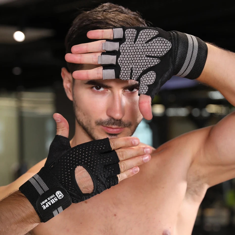 Half Finger Gloves Weight Lifting Equipment
